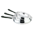 22-24-26-28cm stainless steel cheap round mini shallow fry pan/stainless steel frying pan set